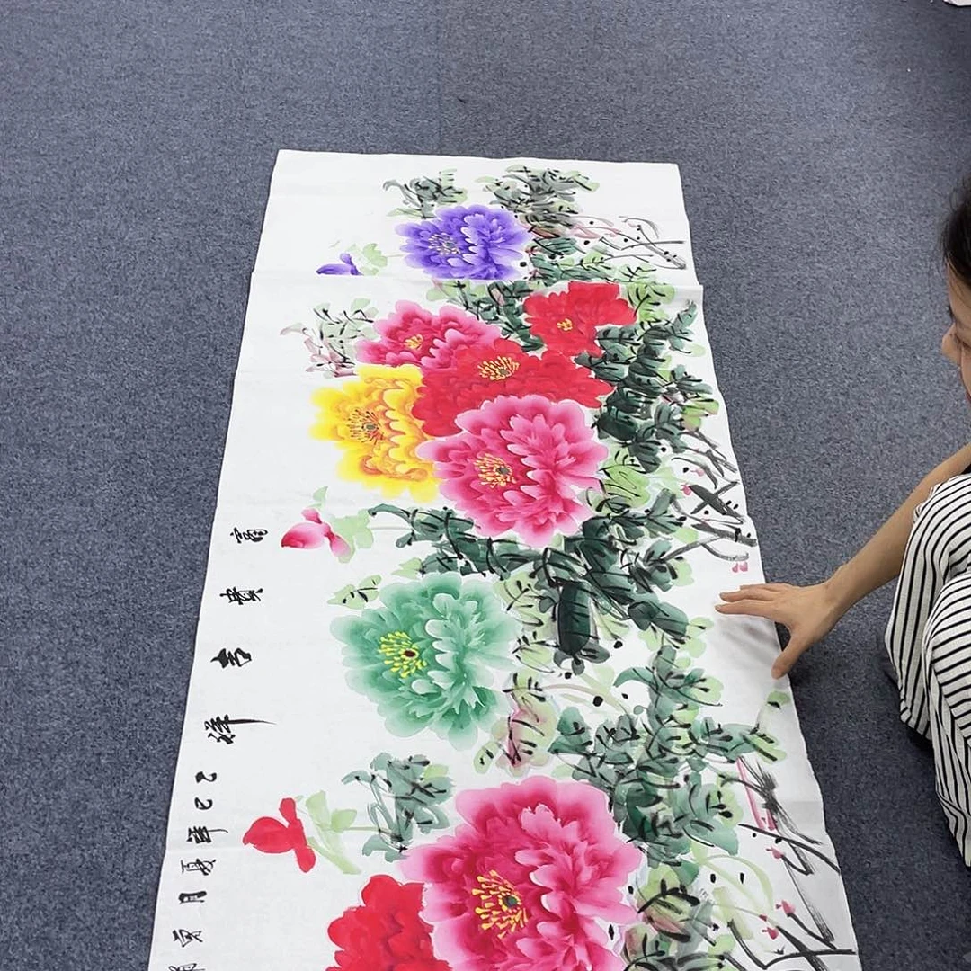 国画作品小姐姐放漏…