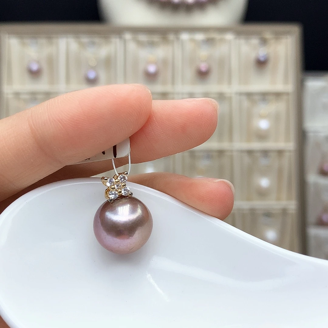 颈饰合金淡水珍珠