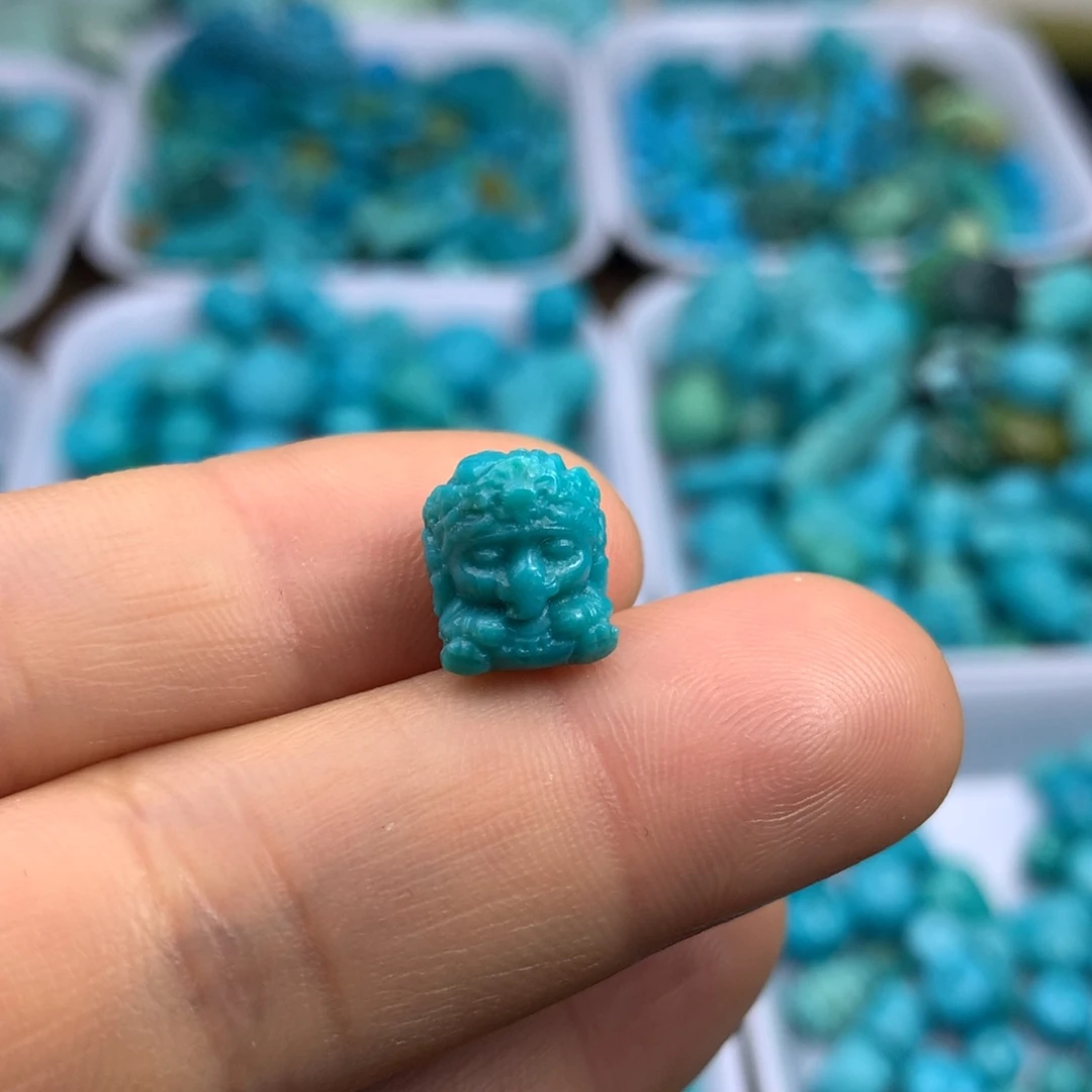 绿松石未镶嵌吊坠(不含链)11×9