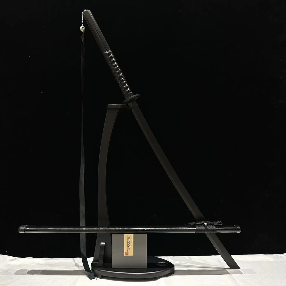 【墨隐星落】墨影竹刀 不发光 竹制专业练习训练刀