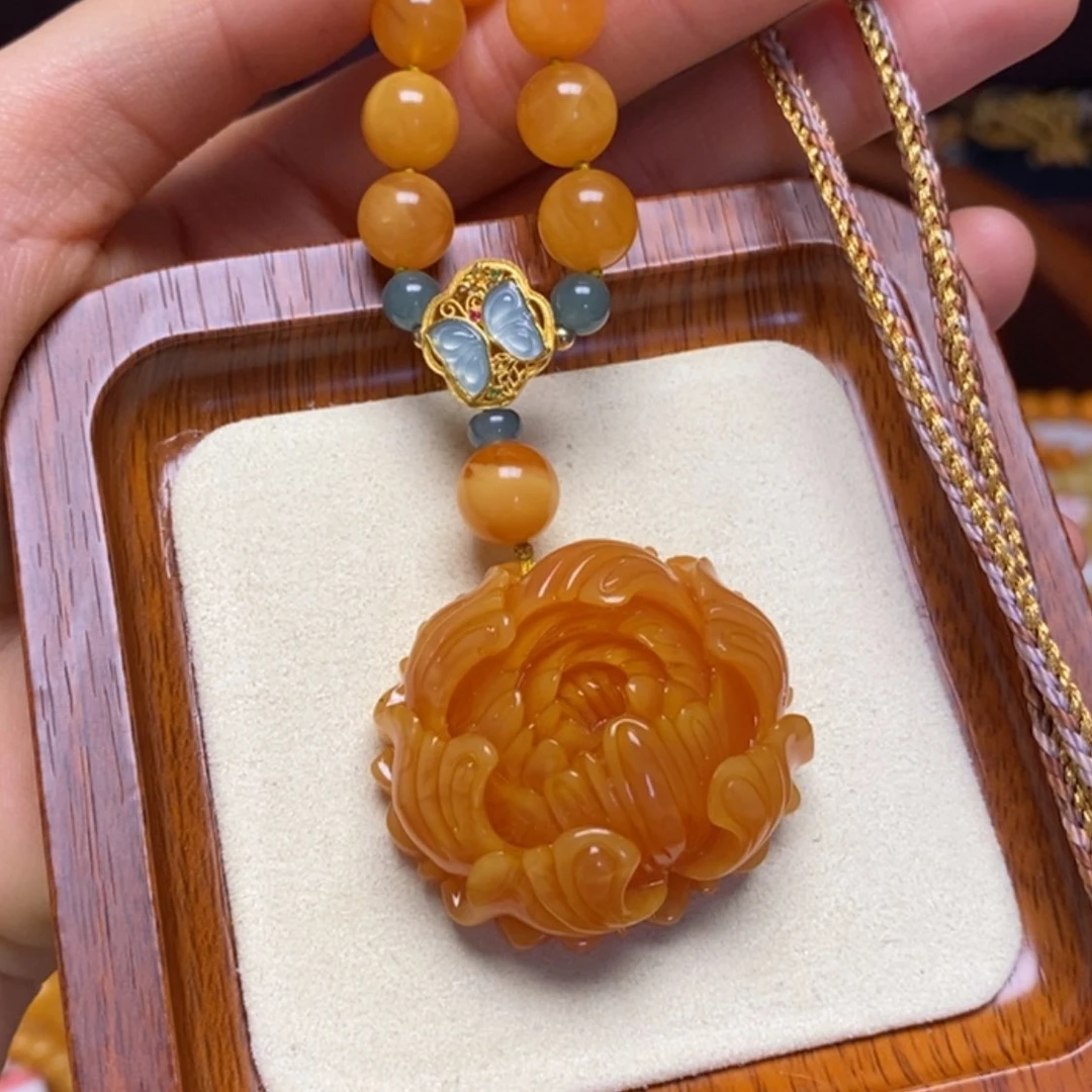 【闪购商品】蜜蜡颈饰未镶嵌小*儿项链