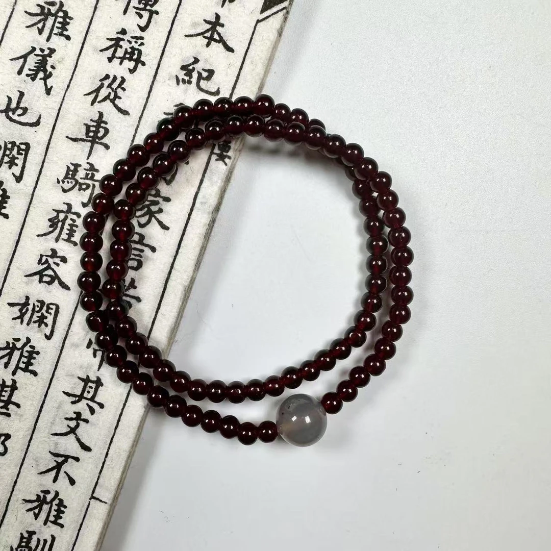 SC-213 石榴石双圈手串（多发性其一）（无礼盒）