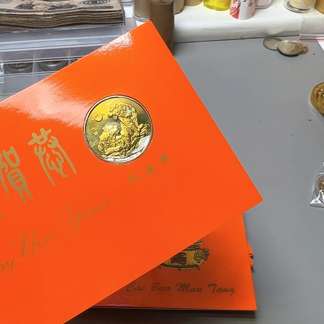 虎纪念章贺卡福利福利