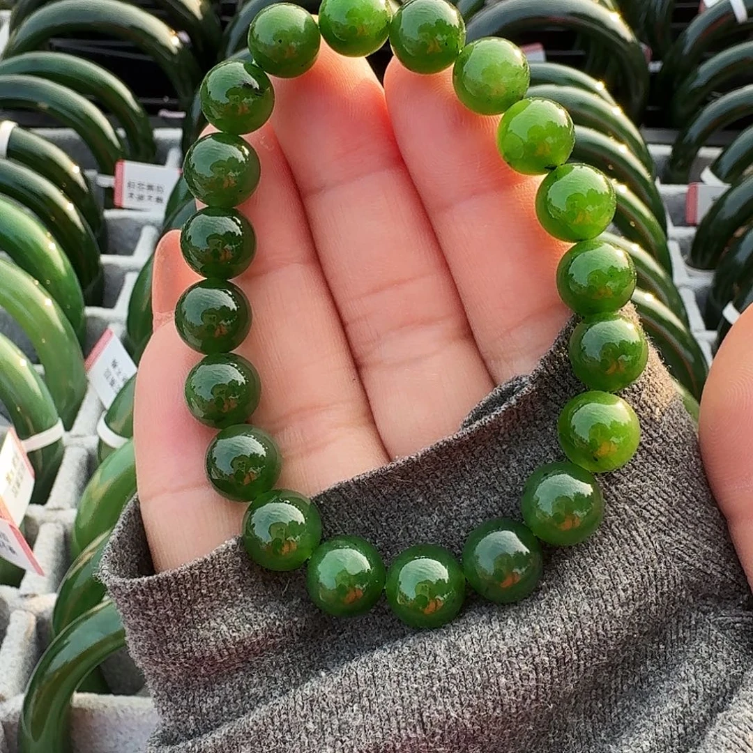 和田玉（碧玉）未镶嵌手链