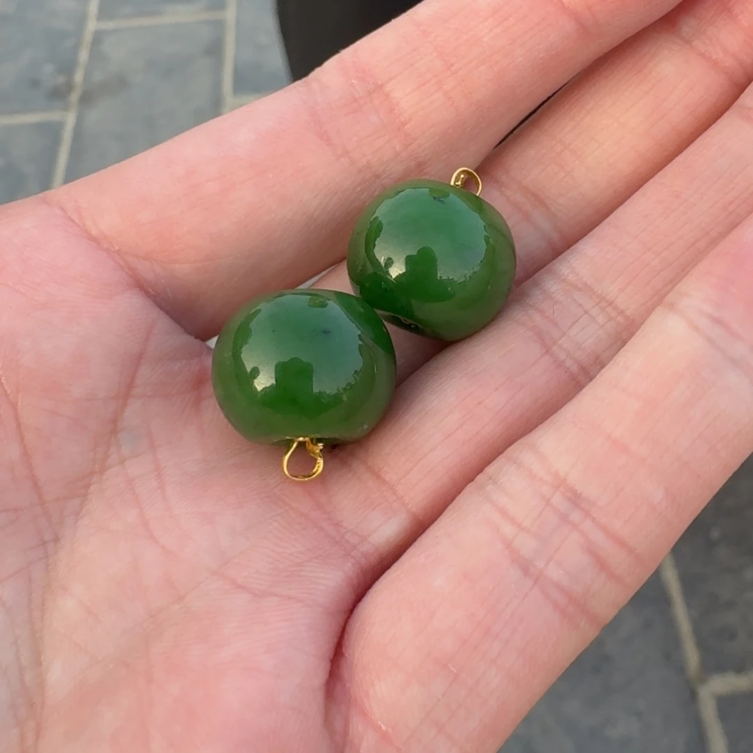 和田玉18K金镶嵌颈饰1219仵哥卡15左右代购不退多样性发其一