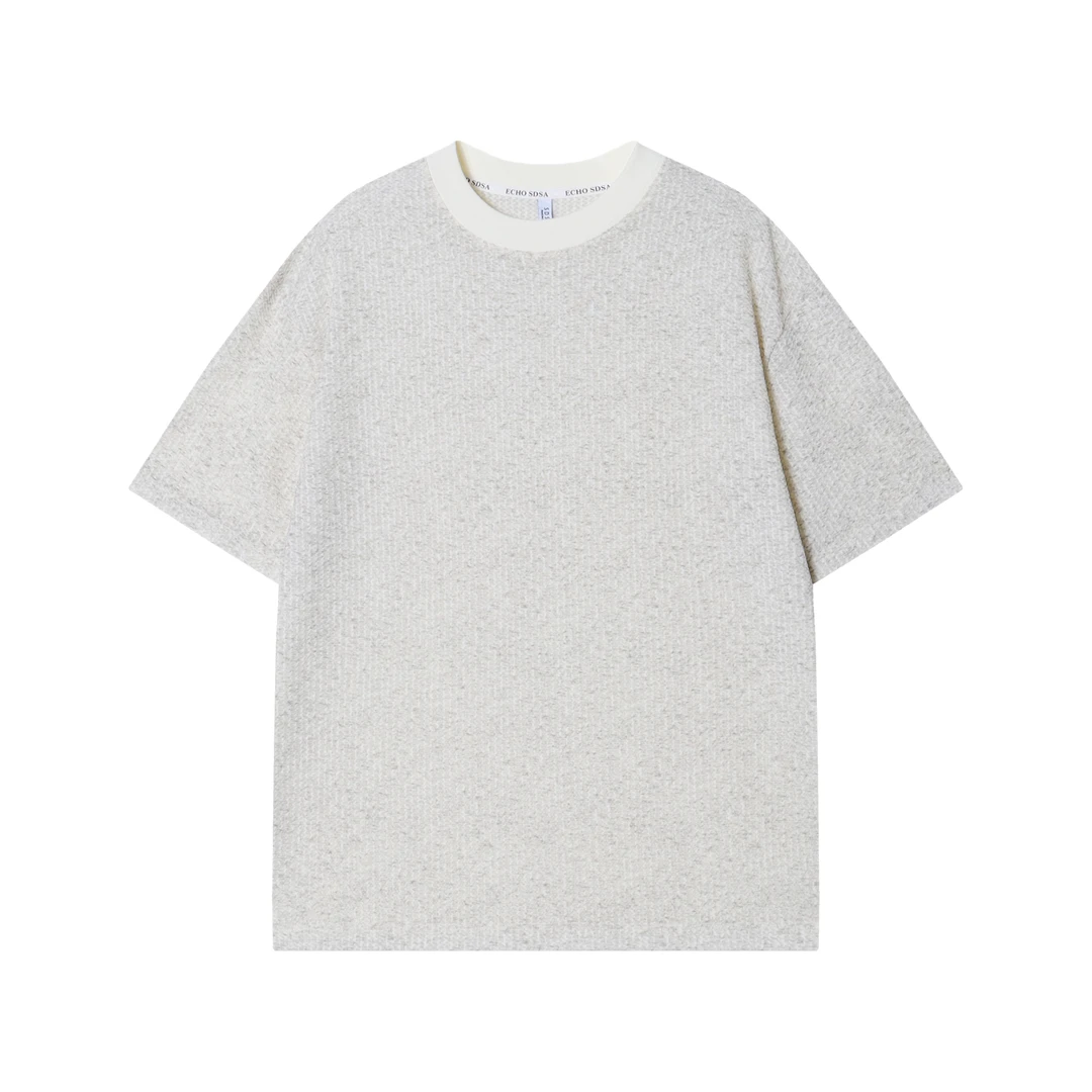 T1314-DY夏季新款时尚上衣复古宽松简约短袖百搭潮流休闲T恤