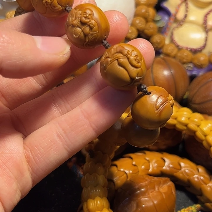 手串/手链橄榄核浮雕弥勒微瑕