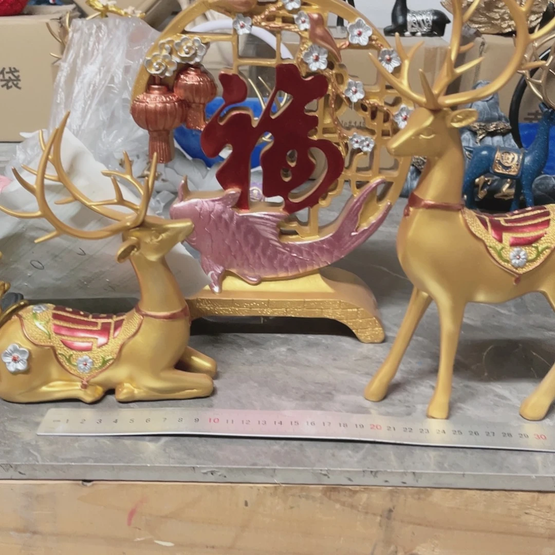 专柜金屏风鹿1111111111