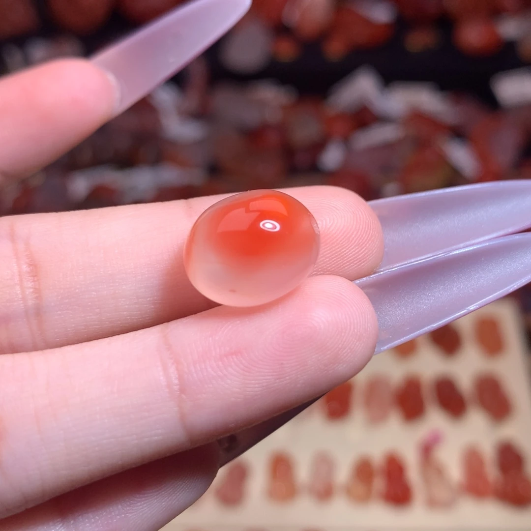 南红玛瑙未镶嵌珠宝半成品冰飘随行单珠