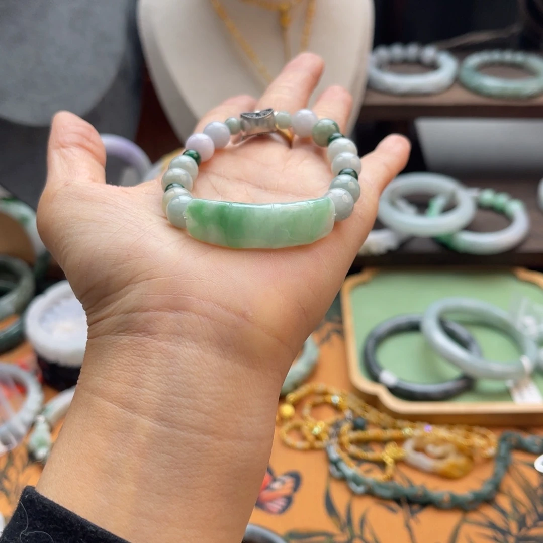 翡翠未镶嵌手链手链
