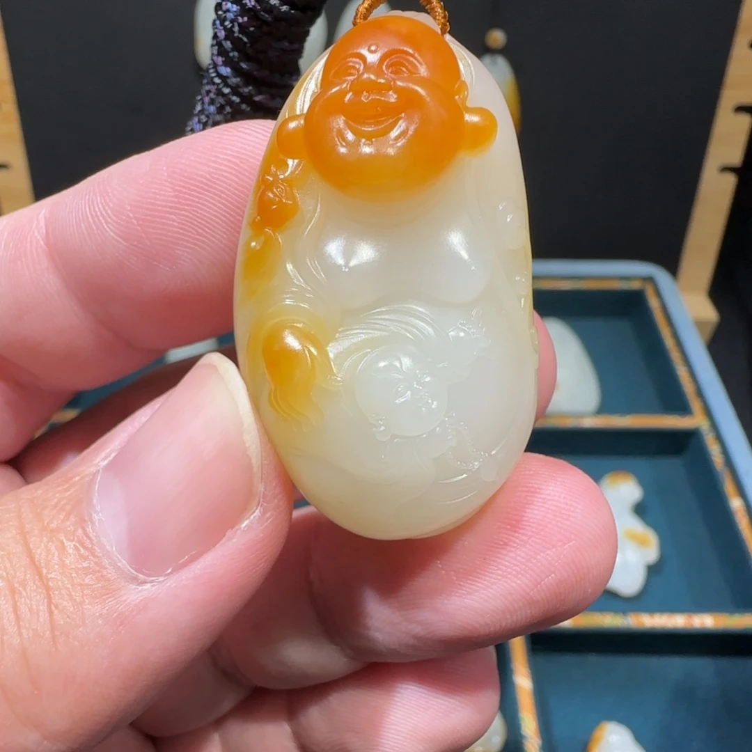 和田玉未镶嵌吊坠(不含链)熙*