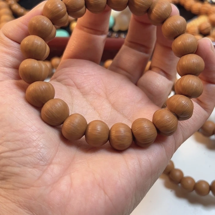 瑕疵12左右皮桃手串单圈