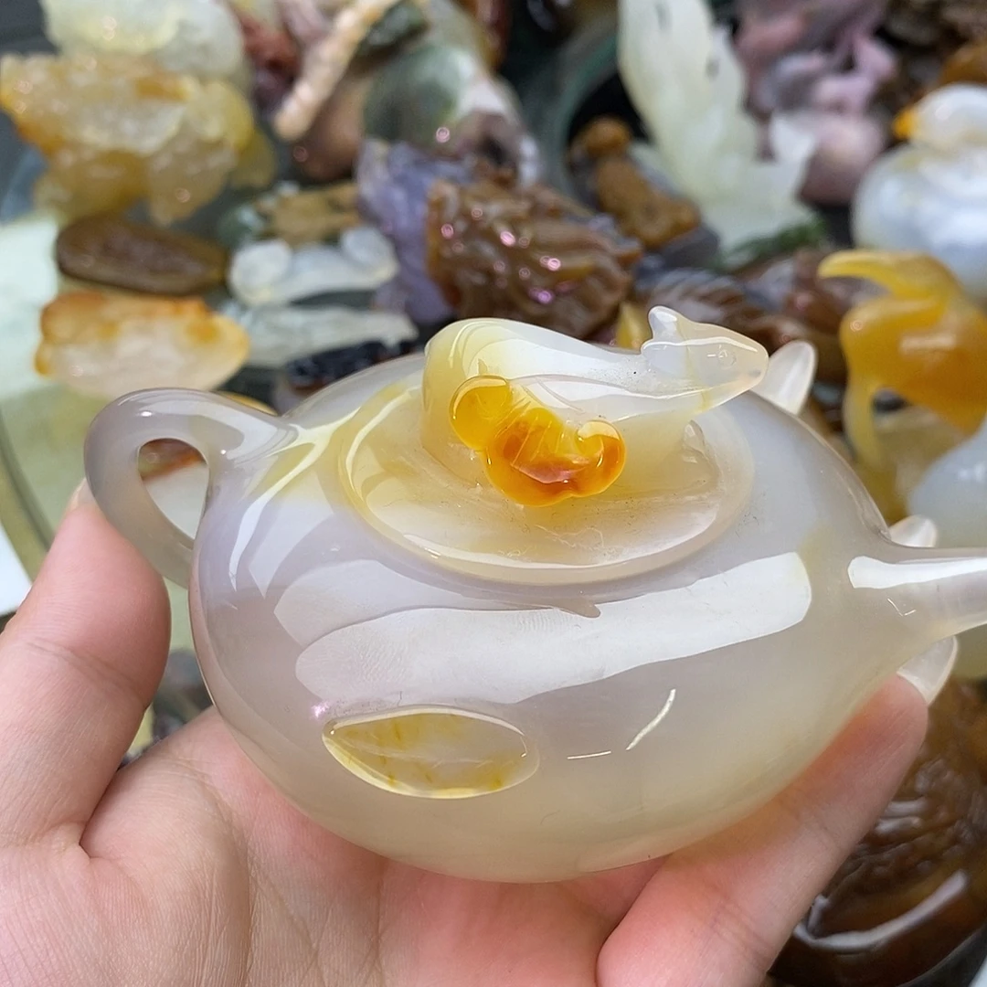 环***东玛瑙/玉髓未镶嵌颈饰