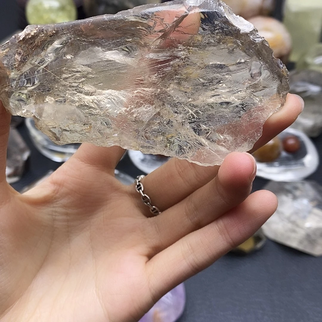 珠宝半成品水晶未镶嵌80水晶石