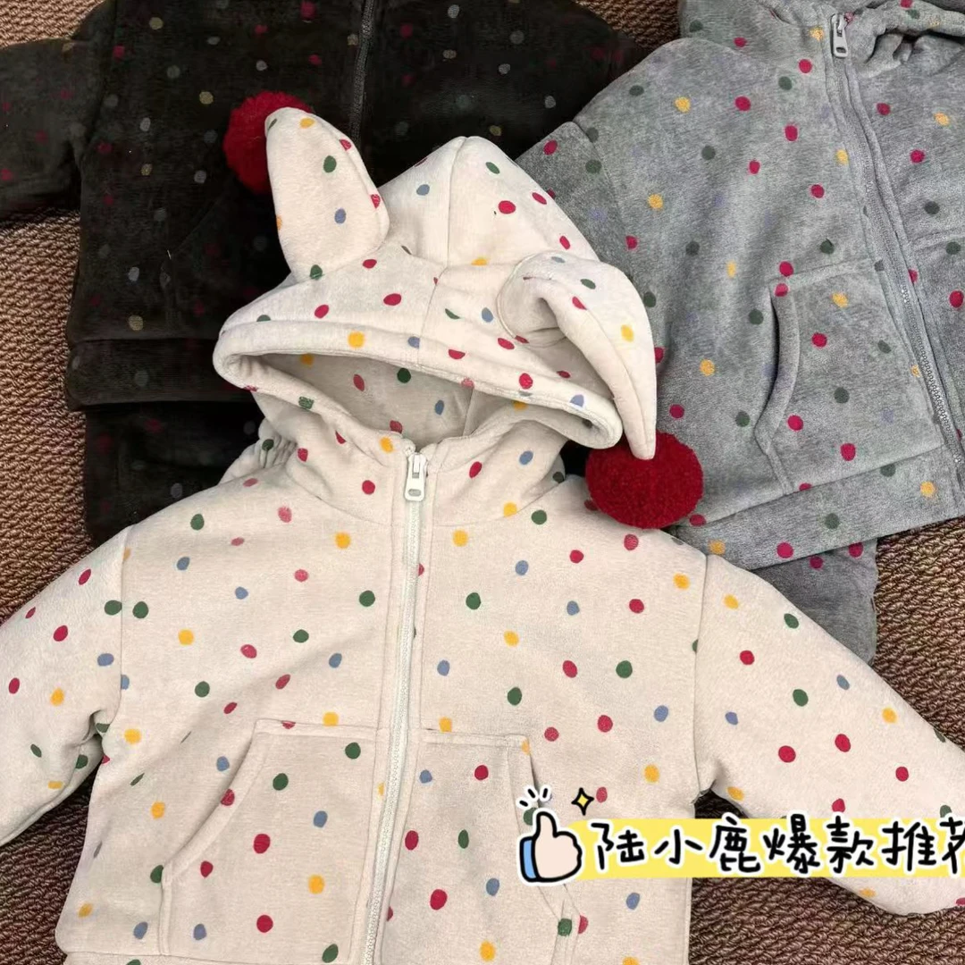 小韩系！特厚省服！一件过冬居家服套装儿童