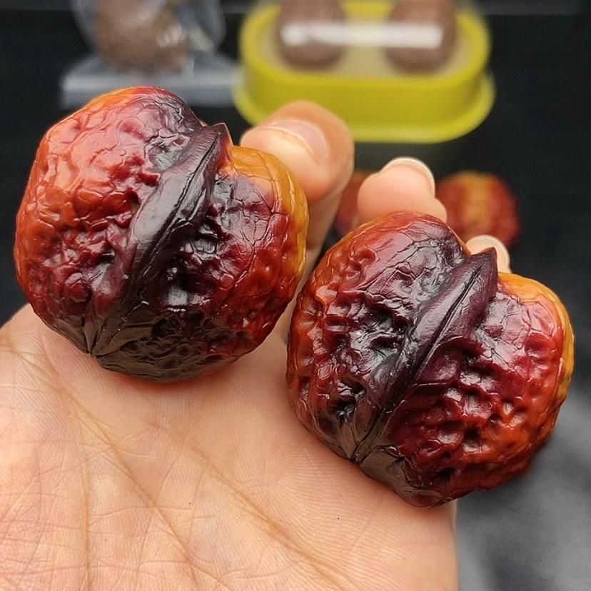 【闪购商品】把件文玩核桃37尺帝王筋元宝