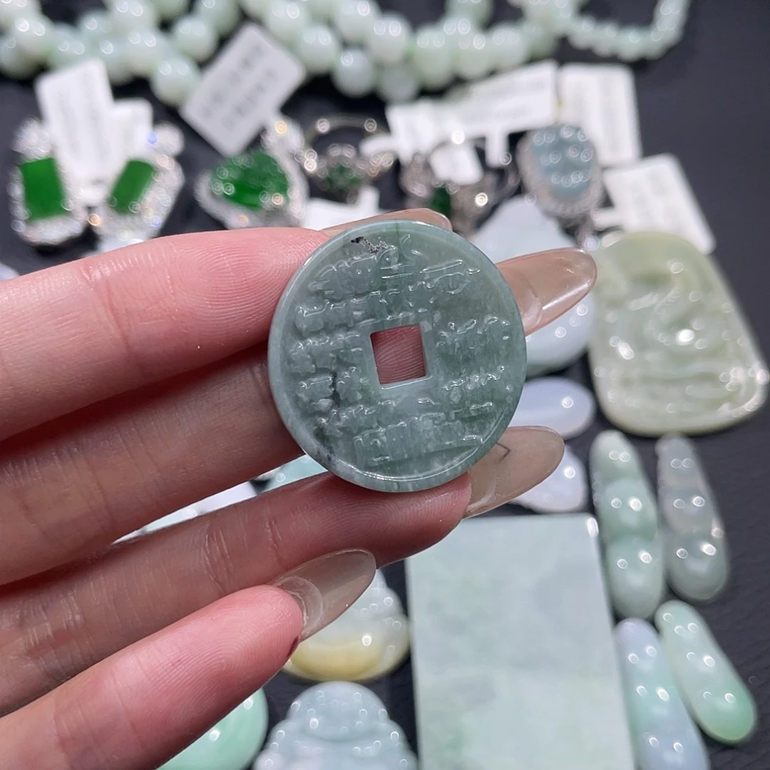 翡翠未镶嵌吊坠(不含链)