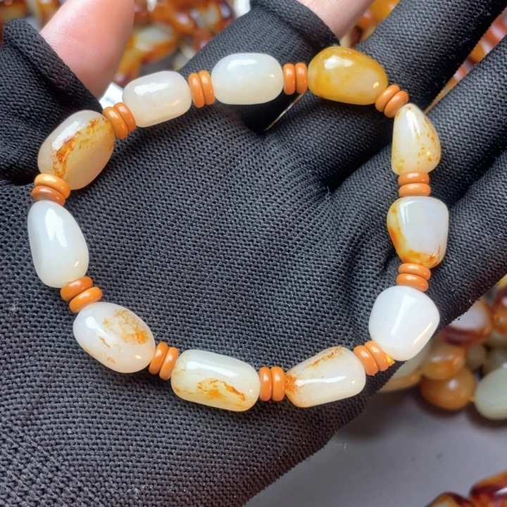 和田玉未镶嵌手链