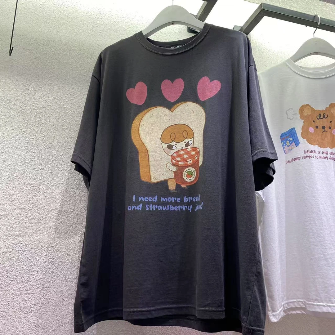 【A2在韩国】东大门爱心字母短袖女士T恤《NO退NO换》