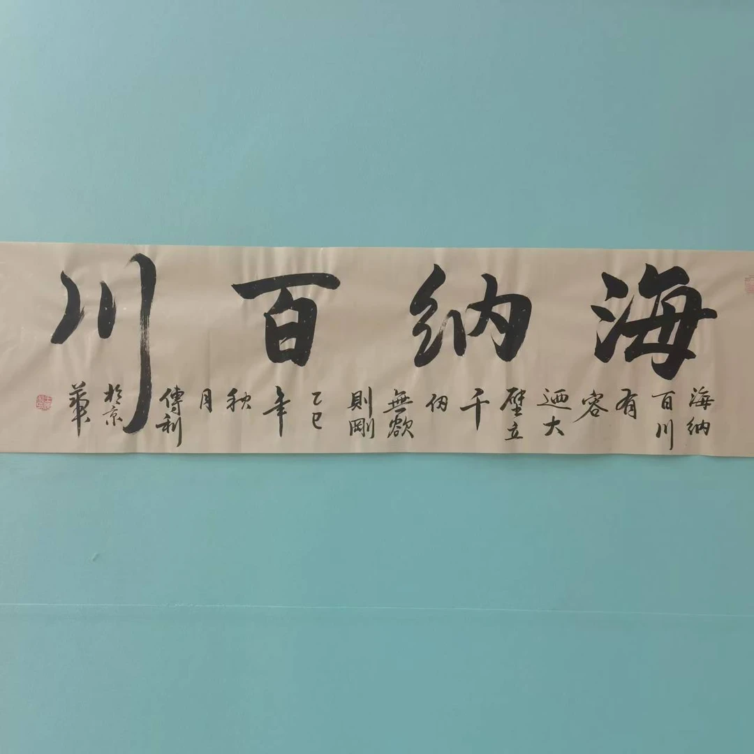 王传利《海纳百川》精品书法作品