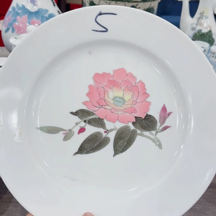 杯釉下五彩的瓷器和瓷器