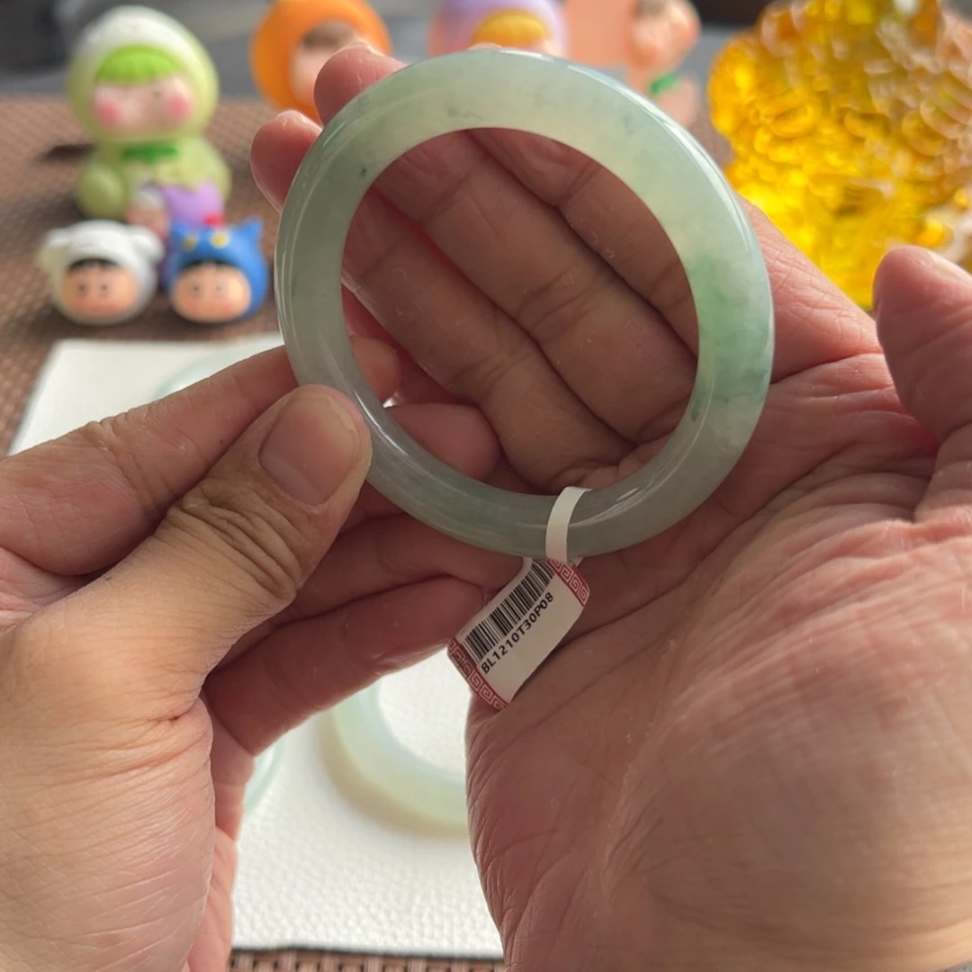 翡翠未镶嵌手镯27号强推冰飘花53