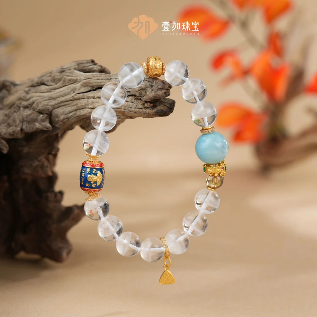 壹加师姐|手工设计白幽灵水晶手串多样性发一6565F