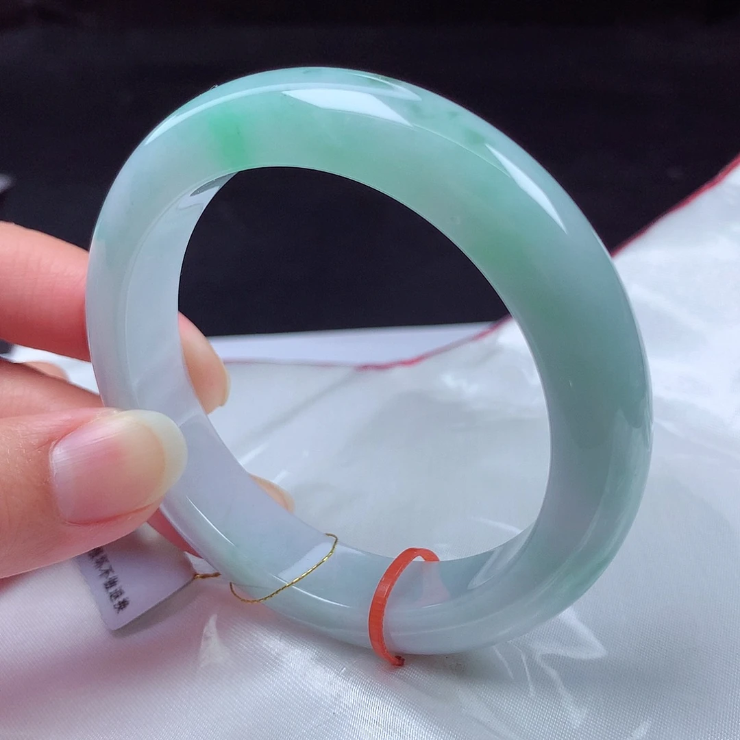 翡翠未镶嵌手镯57圈037370