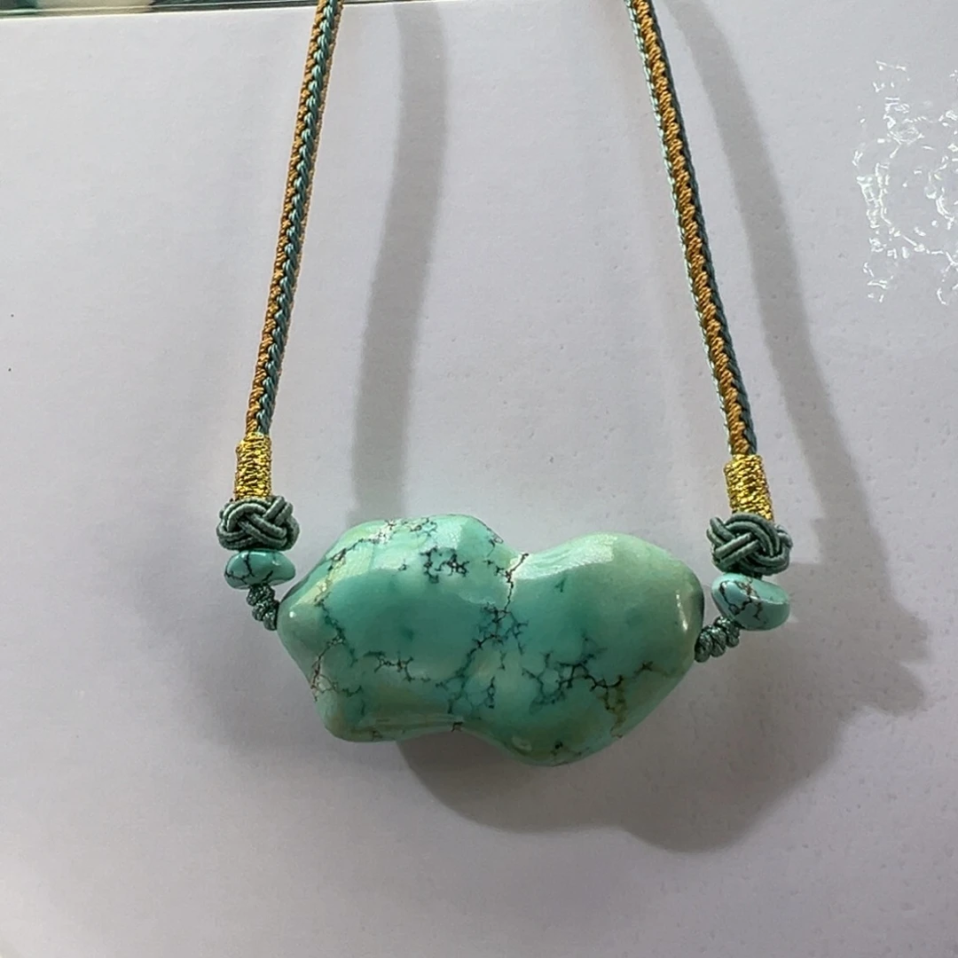 绿松石未镶嵌挂件