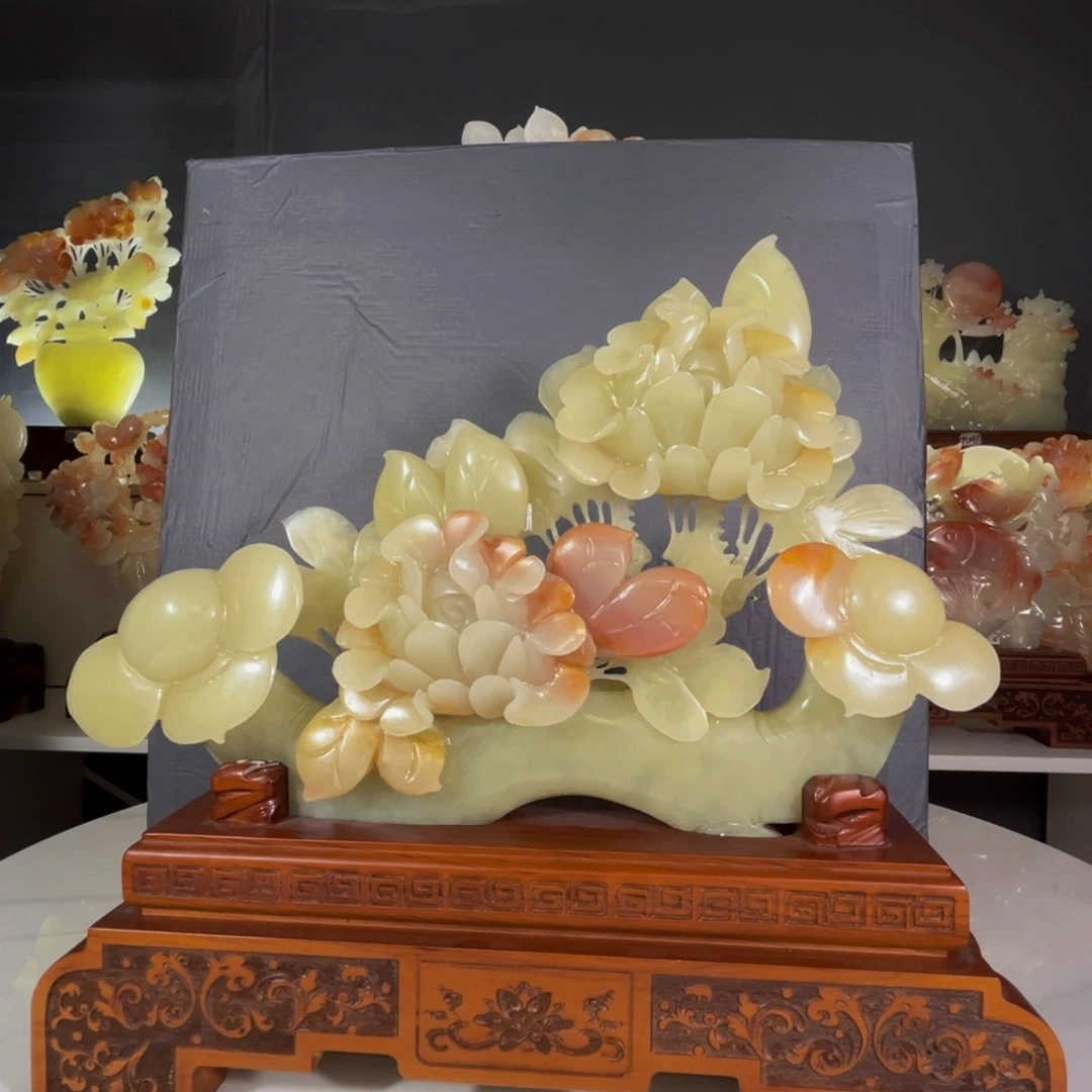 石材天然古青富贵如意