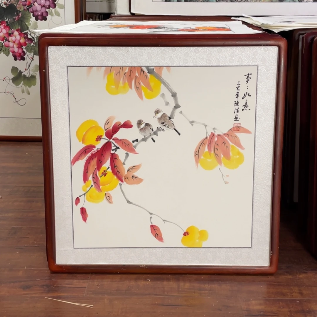 国画带框尺寸63*63厘米