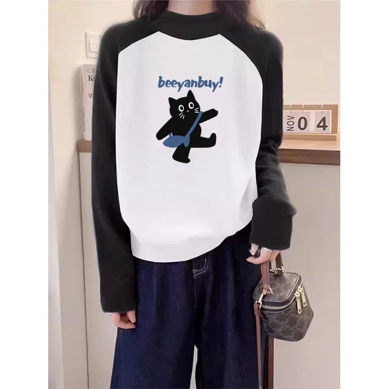 德绒打底衫女2025新款半高领长袖上衣插肩袖时尚洋气加厚上衣秋冬