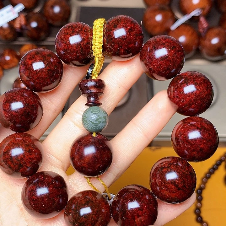 花梨木类手串/手链黄花梨风化料老挝花梨土埋料2.0