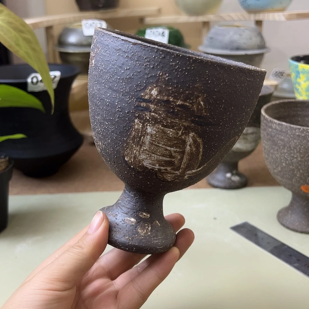 133景德镇陶瓷口10高14瑕疵