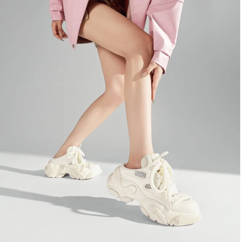 现货C1｜真皮网面羊里垫半拖女鞋｜半码拍大｜2208-99（6615-1）