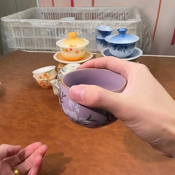 颜瓷闪购商品代替链接紫汝玉兰主人杯