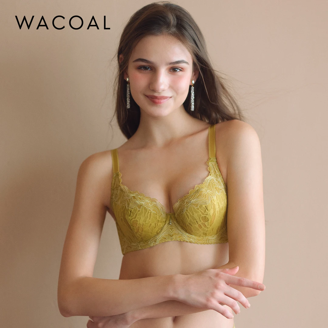 【年终狂欢】华歌尔Wacoal秋冬款蕾丝包容稳定大胸显小文胸WB8573