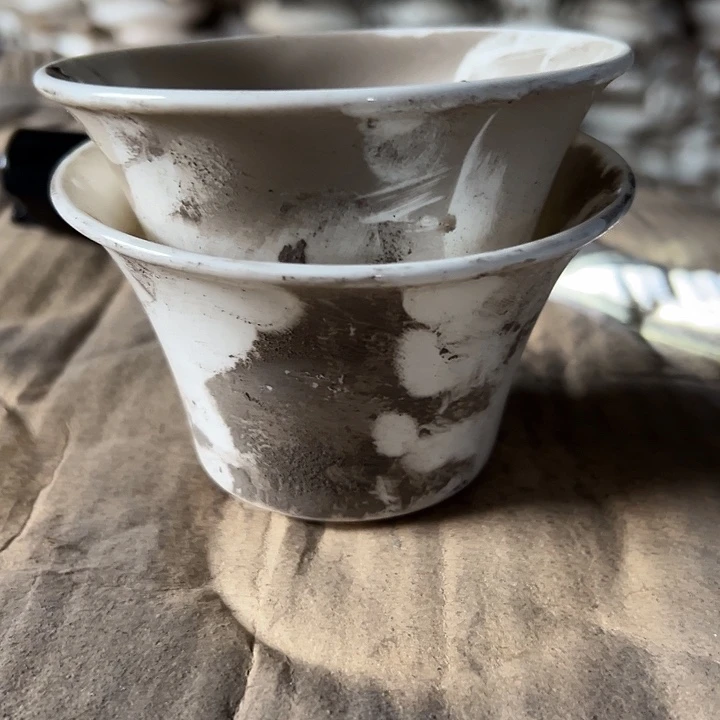 国营尾货骨瓷杯一对