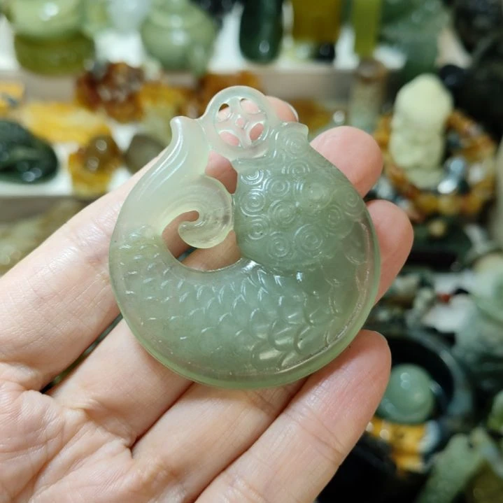 岫玉未镶嵌挂坠款式