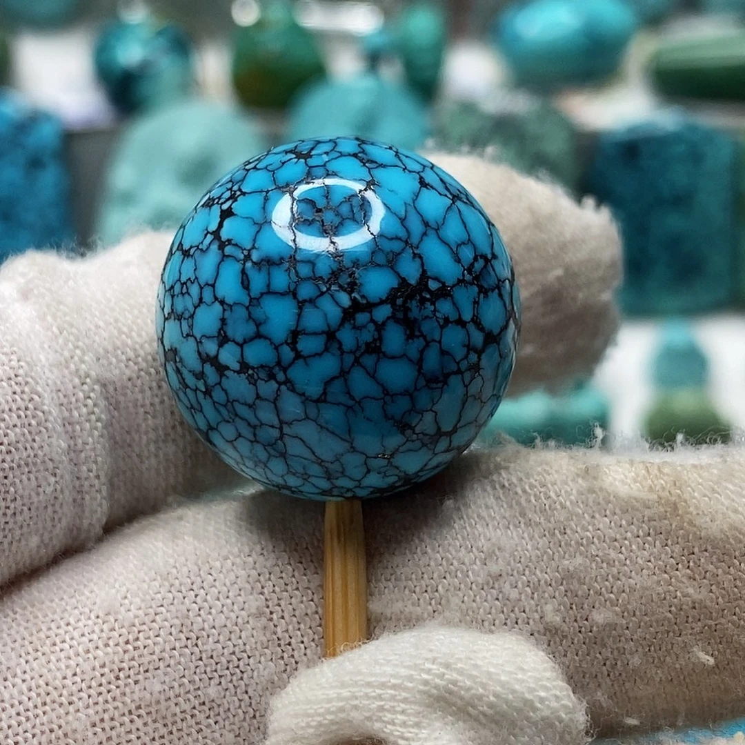 未镶嵌绿松石天然原矿地大质检