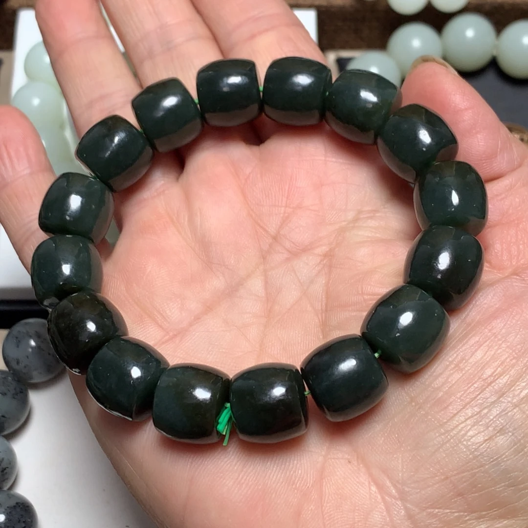 和田玉未镶嵌手链