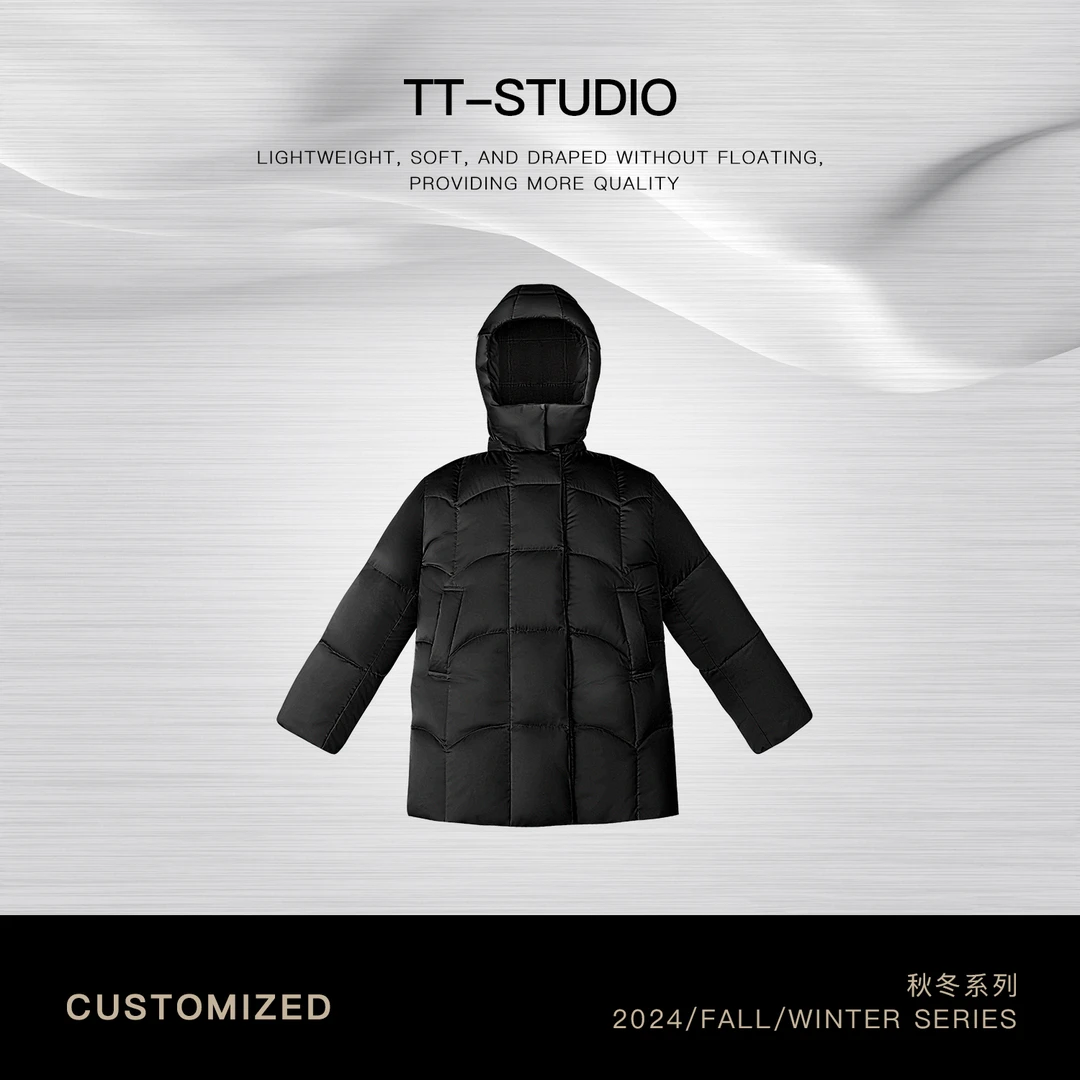 TT【大被子】波兰科鲁达云朵中长款连帽保暖羽绒服TT-HG1171