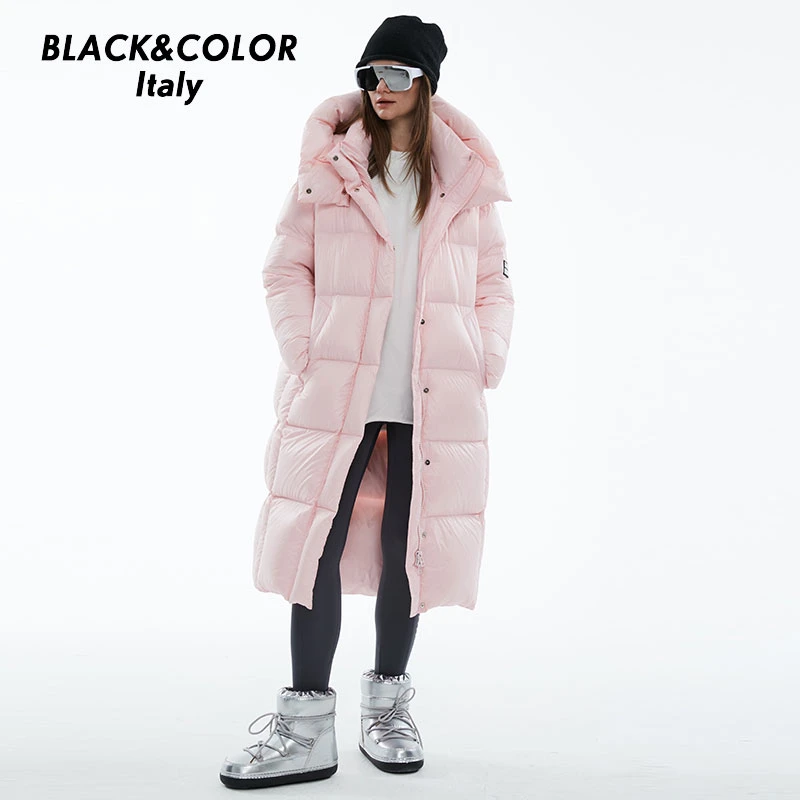 Black&color【电影人】系列 5.0长款加厚鹅绒羽绒服