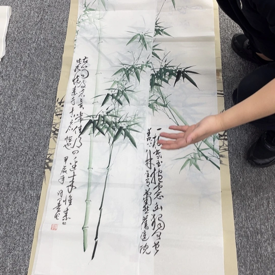 国画纯手工制作的