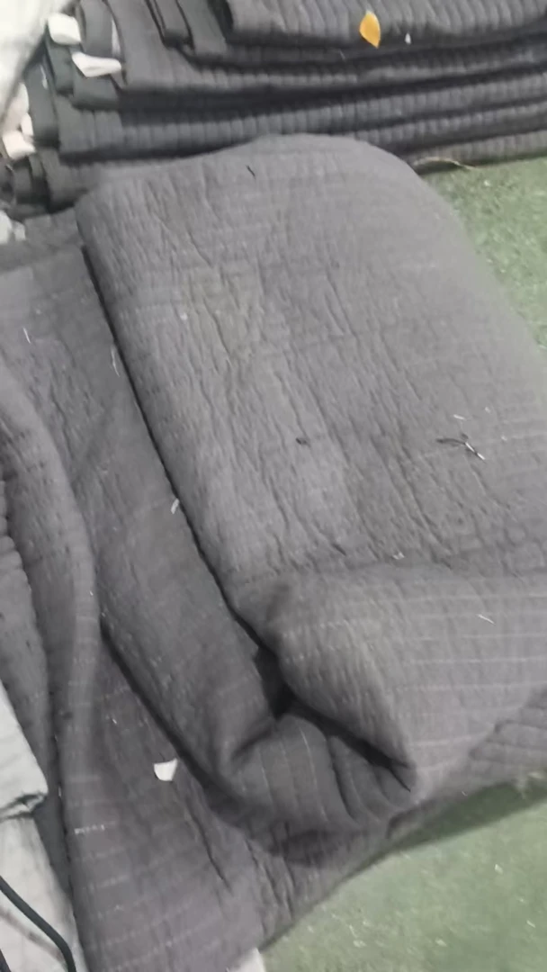 深灰横条纹沙发垫发1条110*110棉