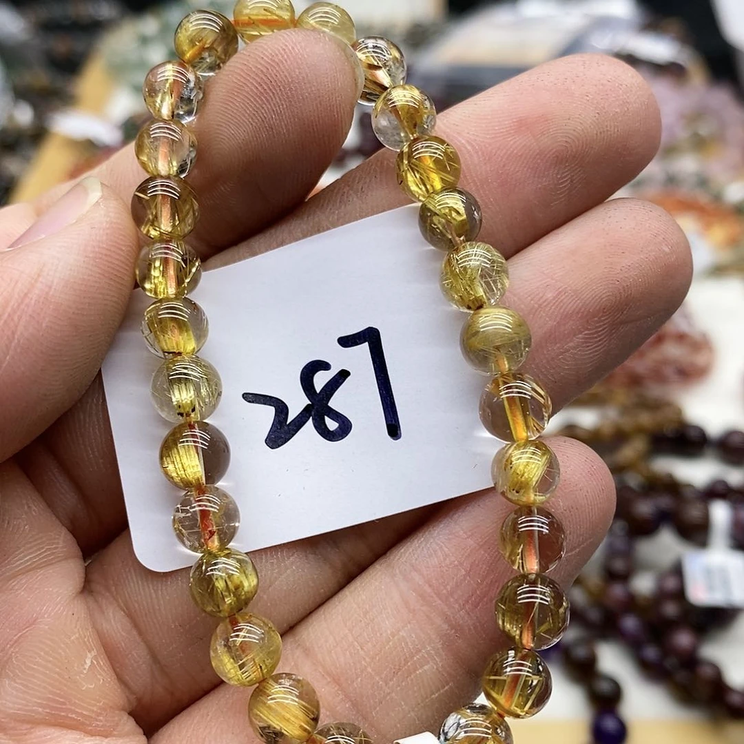 水晶手串未镶嵌天然