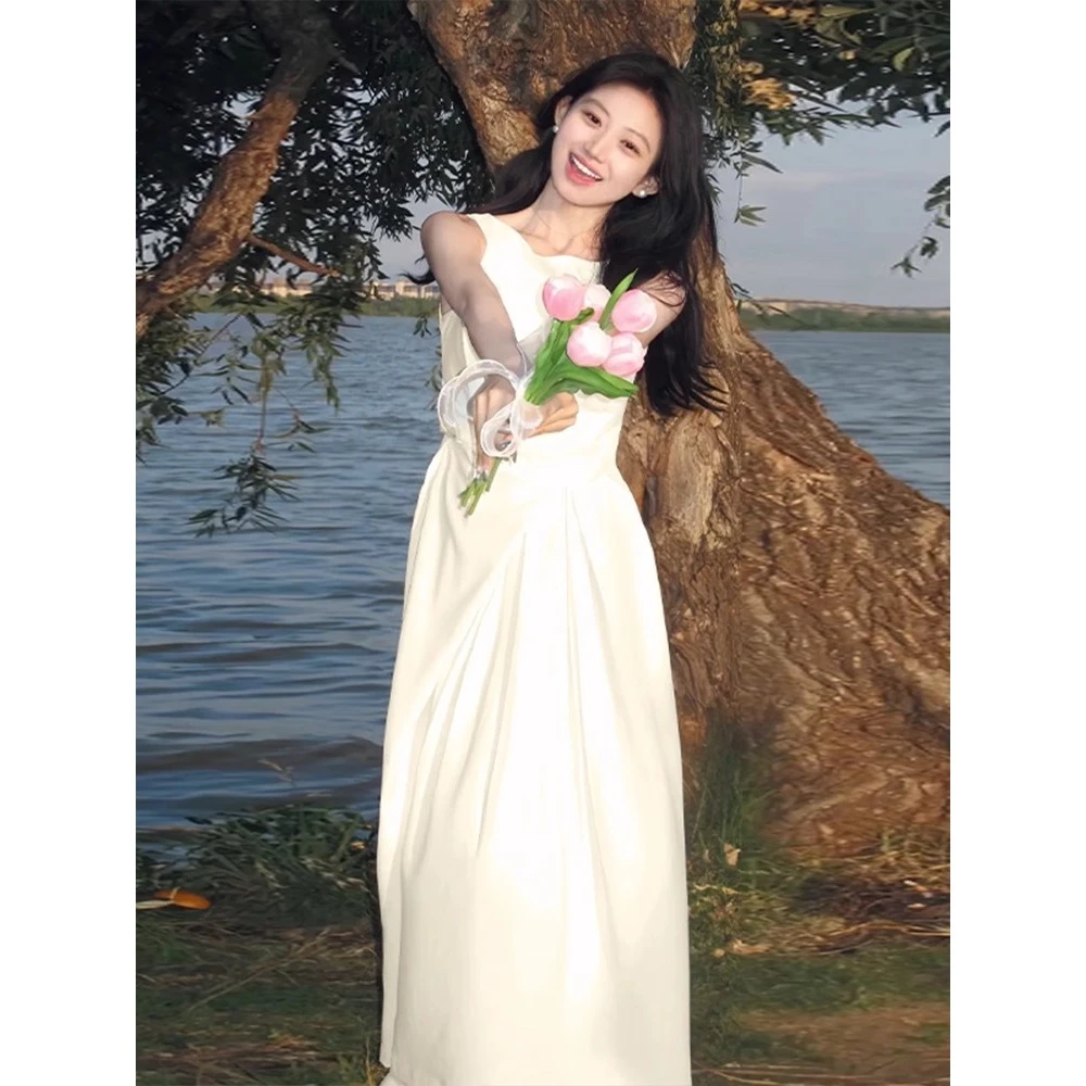 法式显瘦气质风情万种高级感连衣裙子女夏季2025新款背心长裙1770