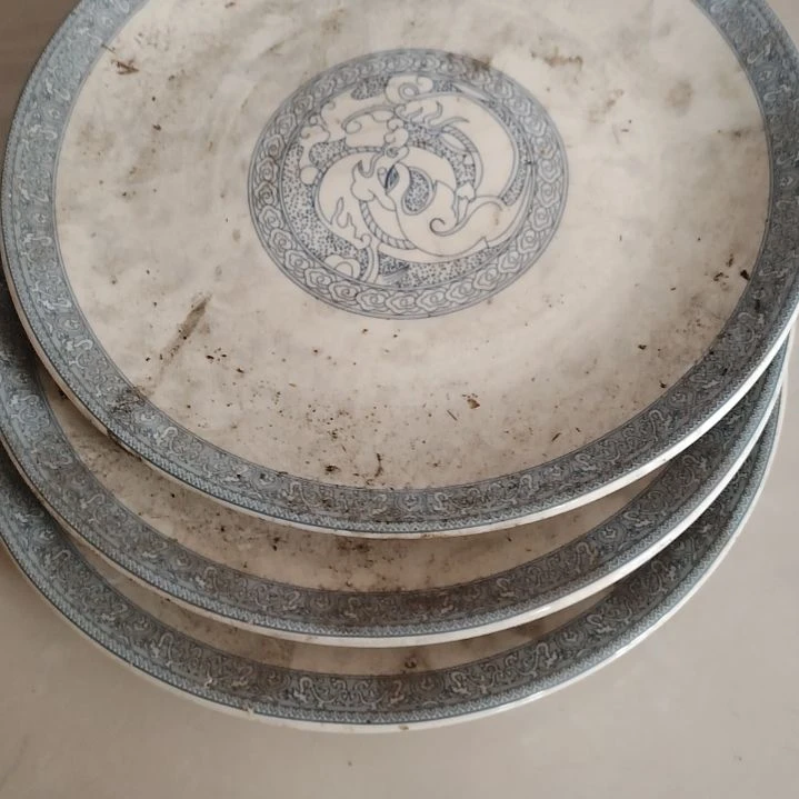 竹****瓷片陶瓷盘子碗陶陶