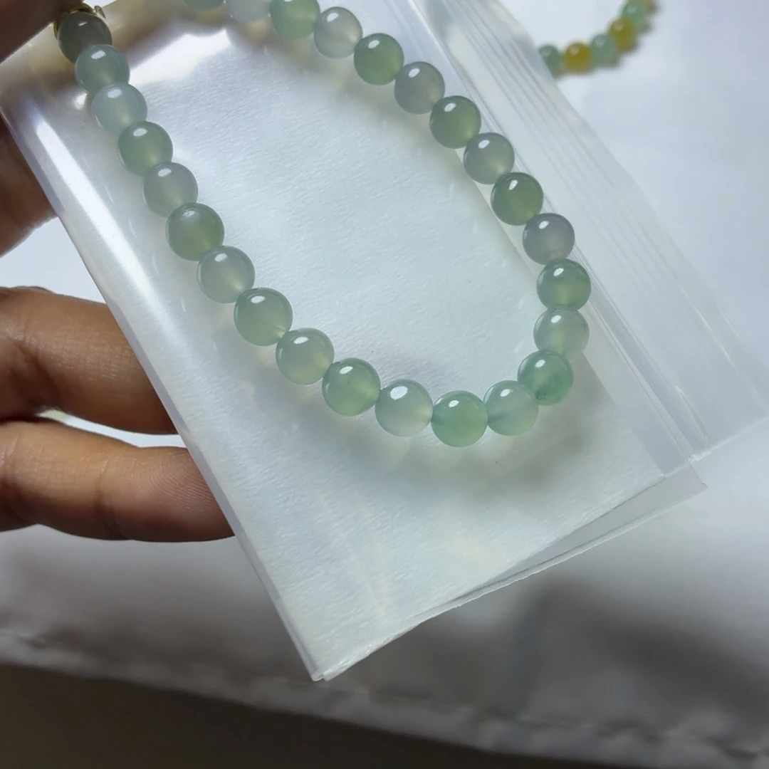 定制翡翠未镶嵌翡翠珠链