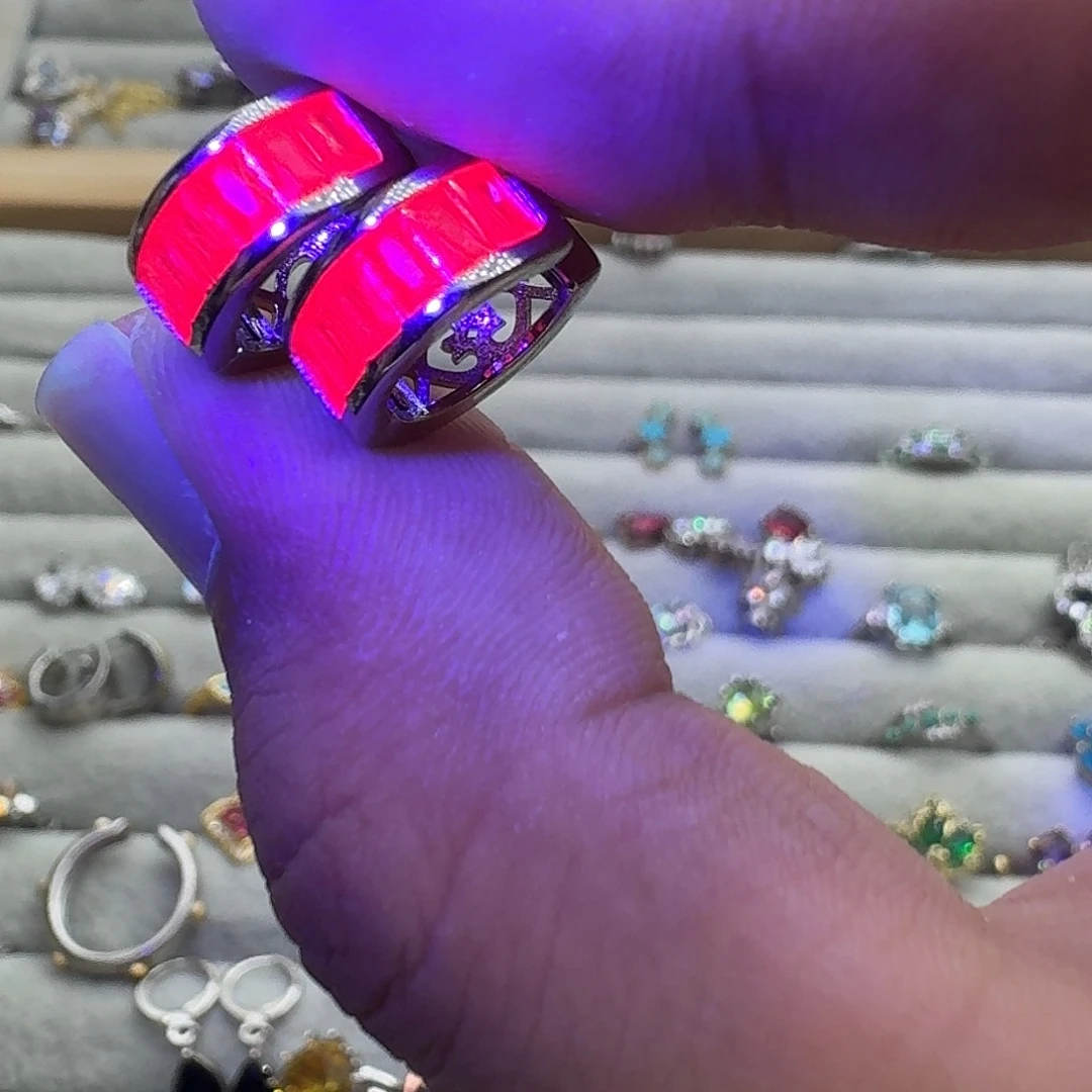 银S925镶嵌戒指水晶